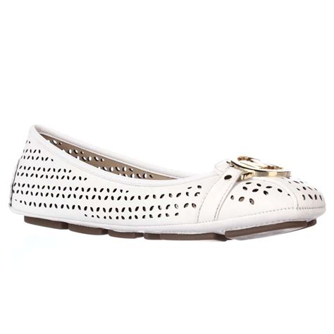 michael kors fulton flats optic white|MICHAEL Michael Kors Fulton Moc Flats .